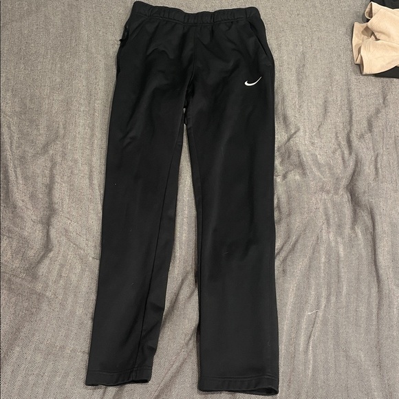 Nike Black Athletic Pants with Swoosh - Picture 1 of 1